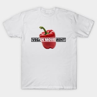 Vegan Movement Capsicum Pepper T-Shirt